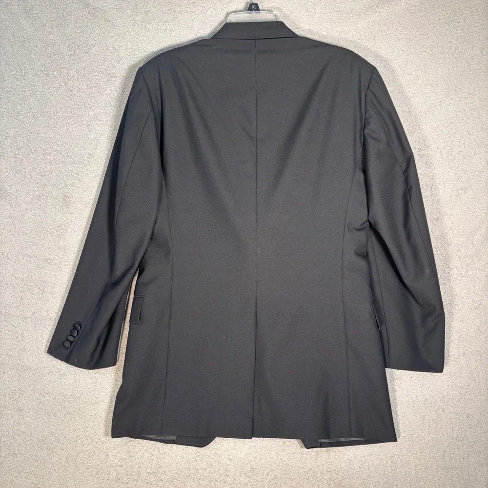 Hickey Freeman Paul Simon Collection 40 Long Black Wool Canterbury Tuxedo Jacket